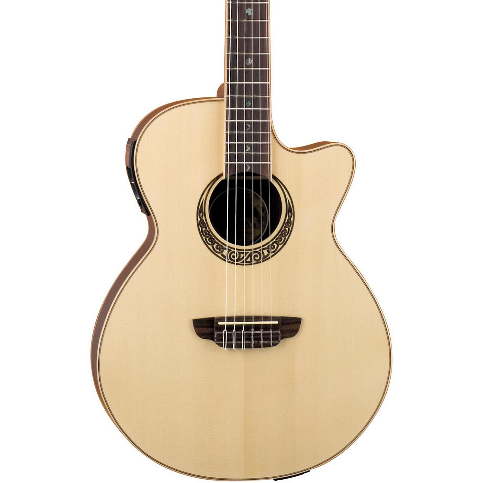 Luna Guitars Muse Series Folk Cutaway NylonString AcousticElectric