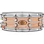 Pearl Music City Custom Solid Shell Snare Ash with Nicotine Marine Inlay 14 x 5 in.
