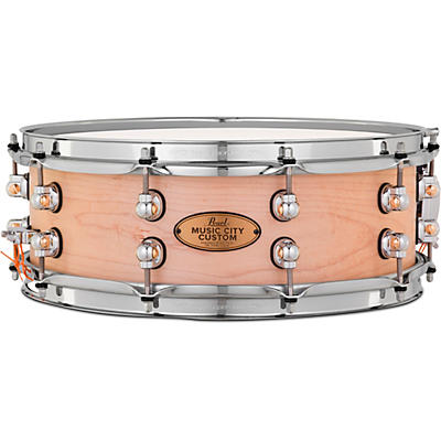 Pearl Music City Custom Solid Shell Snare Maple in Hand-Rubbed Natural Finish