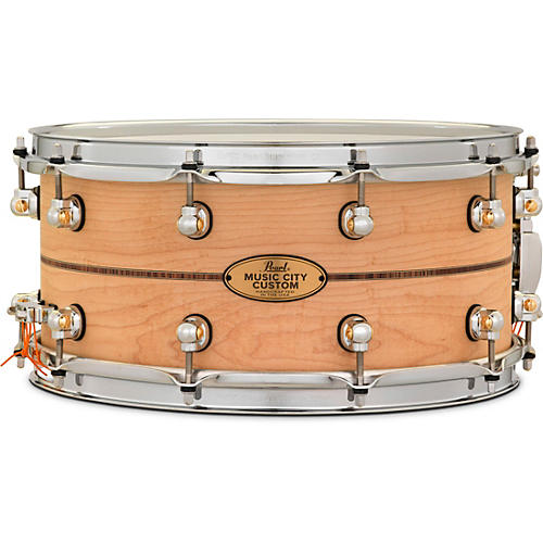 Pearl Music City Custom Solid Shell Snare Maple with Kingwood