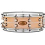 Pearl Music City Custom Solid Shell Snare Maple with Nicotine Marine Inlay 14 x 5 in.