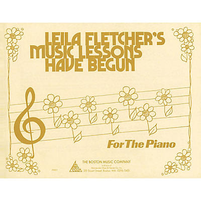 Music Sales Music Lessons Have Begun Music Sales America Series Softcover Written by Leila Fletcher