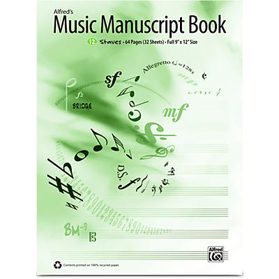 Alfred Music Manuscript Book