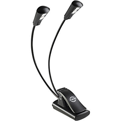 K&M Music Stand Double 2 LED FlexLight