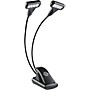K&M Music Stand Double 4 LED T-Model FlexLight