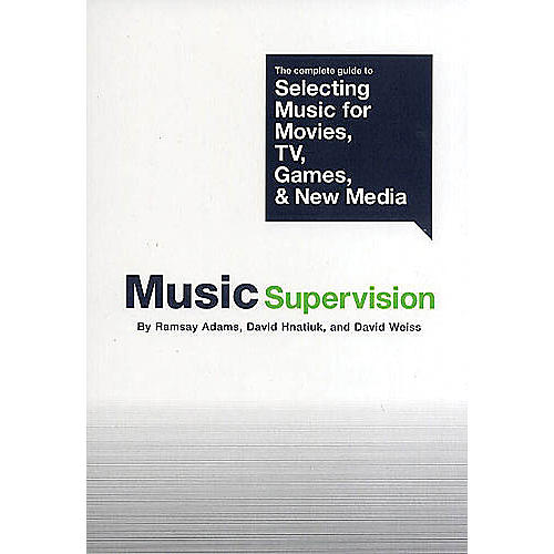Music Supervision Omnibus Press Series Softcover Written by Ramsay Adams