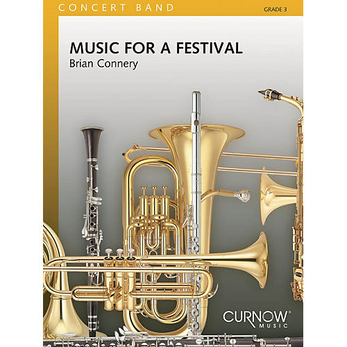 Music for a Festival (Grade 3 - Score Only) Concert Band Level 3 Composed by Brian Connery