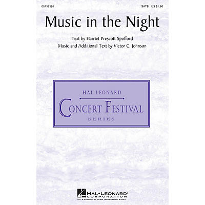 Hal Leonard Music in the Night SATB composed by Victor C. Johnson