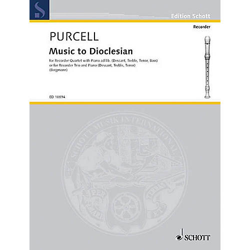 Schott Music to Dioclesian (Score and Parts) Schott Series