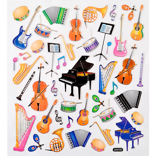 AIM Musical Instrument Stickers