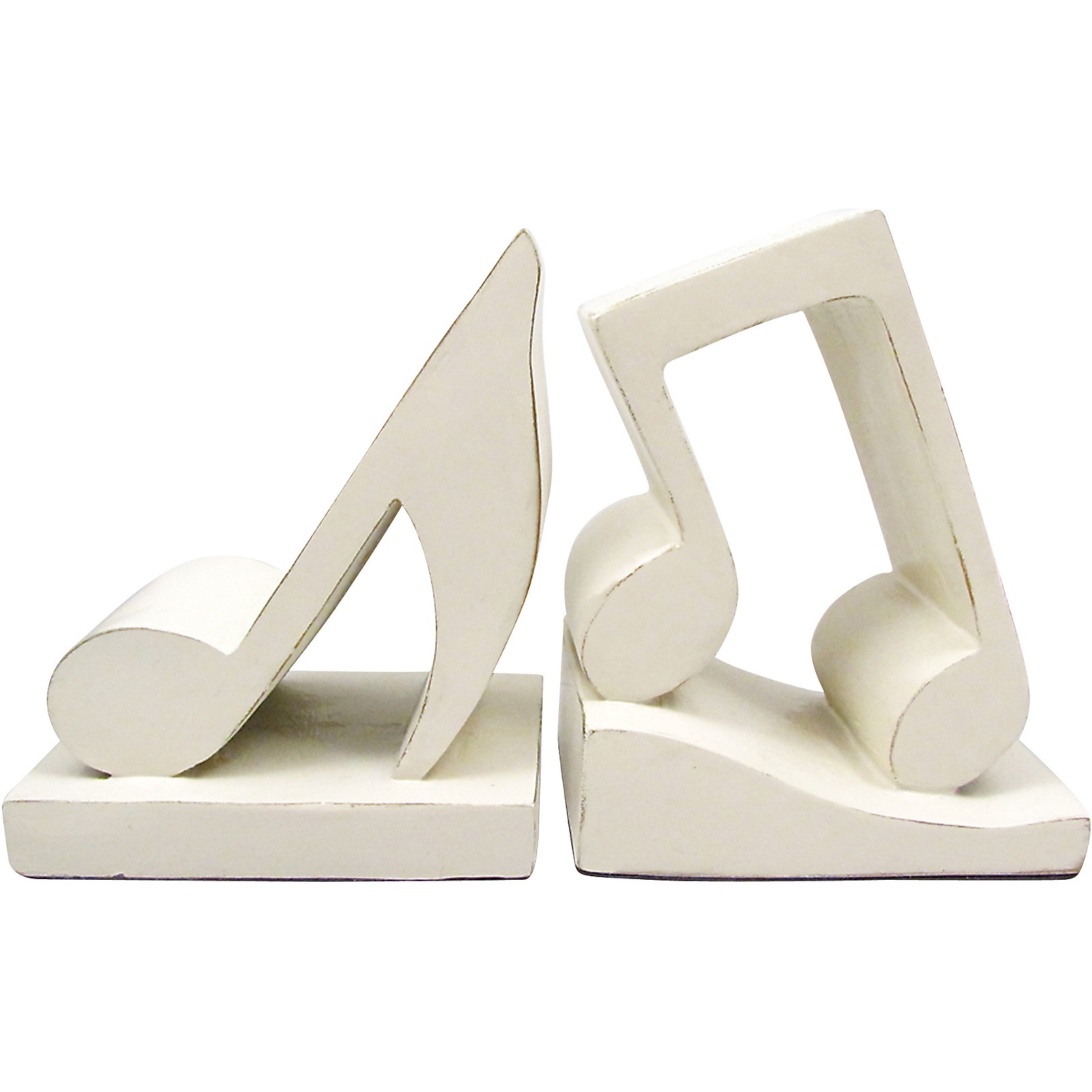 AIM Musical Note Bookends (Antique White) Musician's Friend