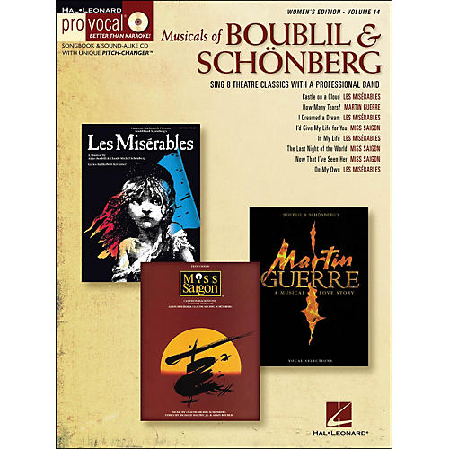Hal Leonard Musicals Of Boublil & Schonberg - Pro Vocal Series Women's Edition Volume 14 Book/CD