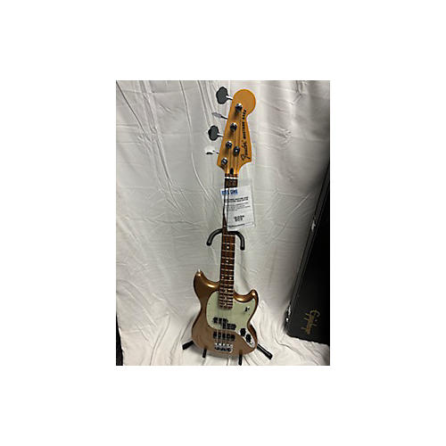 Fender Mustang Bass Electric Bass Guitar Gold
