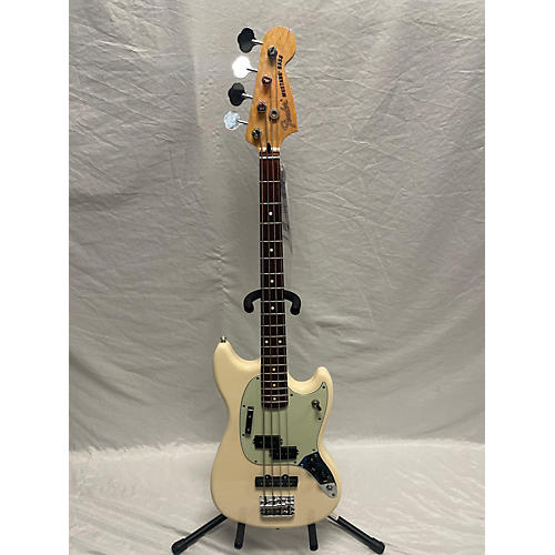 Fender Mustang Bass Electric Bass Guitar Olympic White