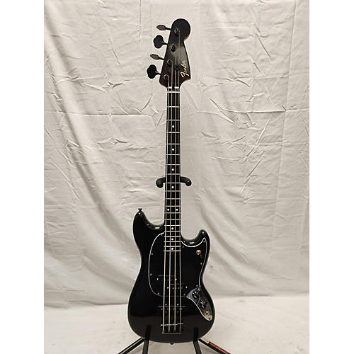 Fender Mustang PJ Ebony Fingerboard Limited Edition Electric Bass Guitar Black
