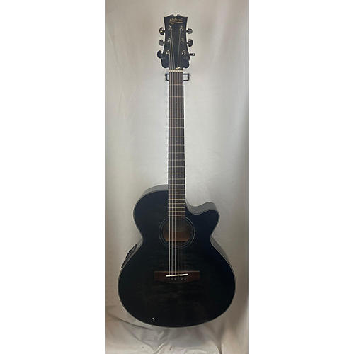 Mitchell Mx-430Q Acoustic Electric Guitar Black Quilt