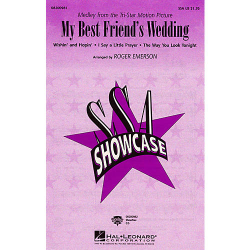 Hal Leonard My Best Friend's Wedding (Medley from the Tri-Star Motion Picture) ShowTrax CD Arranged by Roger Emerson