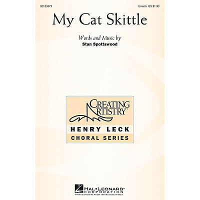 Hal Leonard My Cat Skittle UNIS composed by Stan Spottswood