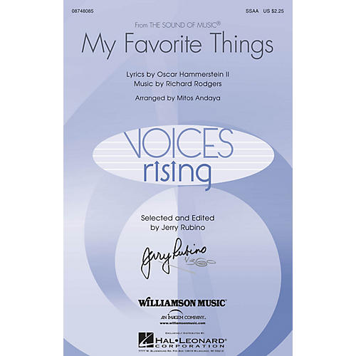 Hal Leonard My Favorite Things (from The Sound of Music) SSAA arranged by Mitos Andaya