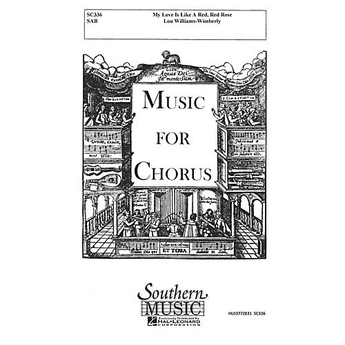 Hal Leonard My Love Is like a Red, Red Rose (Choral Music/Octavo Secular Sab) SAB Composed by Williams-wimberly, Lou