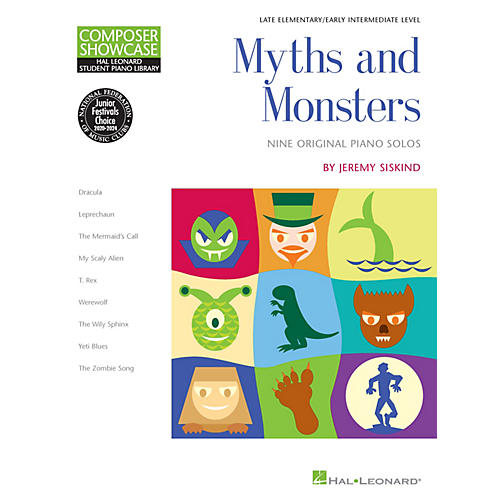 Hal Leonard Myths and Monsters Piano Library Series Book by Jeremy Siskind (Level Late Elem)