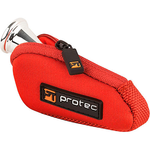 Protec N202 Neoprene Series French Horn Mouthpiece Pouch with Zipper N202RX Red