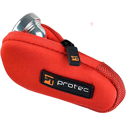 Protec N203 Neoprene Series Trumpet Mouthpiece Pouch with Zipper N203RX Red