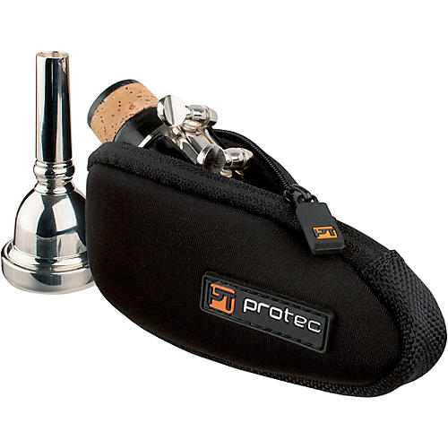 Protec N264 Neoprene Series Trombone/Alto Saxophone Mouthpiece Pouch With Zipper N264 Black