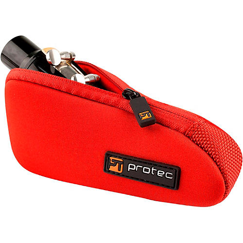 Protec N275 Neoprene Series Tuba/Tenor Saxophone Mouthpiece Pouch with Zipper N275RX Red