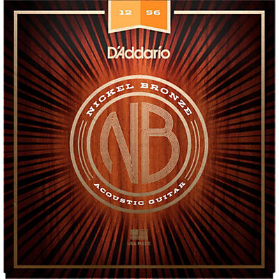 D'Addario NB1256 Nickel Bronze Light Top Med Bottom Acoustic Strings