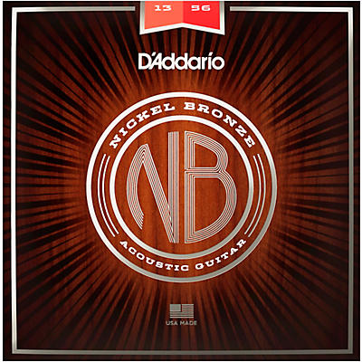 D'Addario NB1356 Nickel Bronze Medium Acoustic Strings
