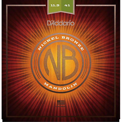 D'Addario NBM11541 Nickel Bronze Medium-Heavy Mandolin Strings (11.5-41)