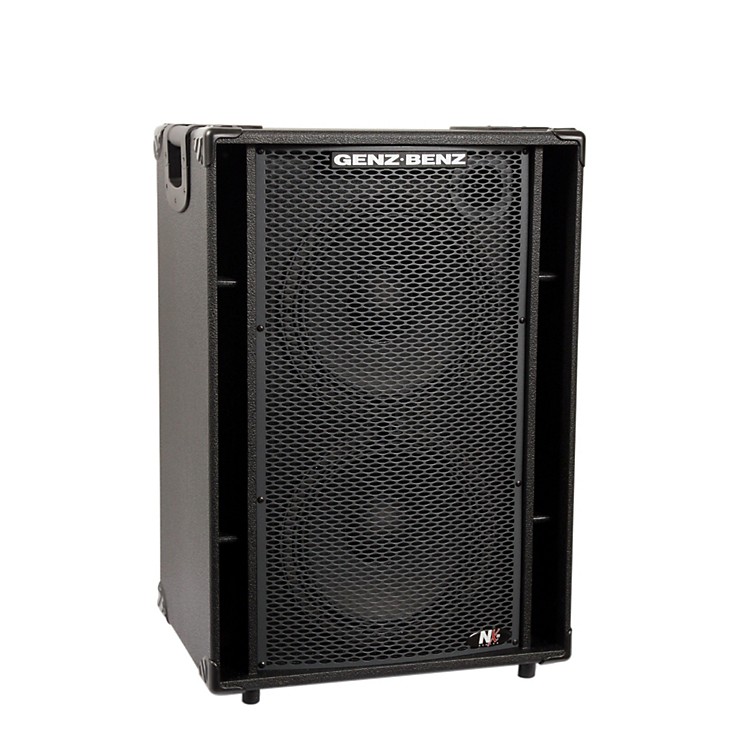 Genz Benz NEX2-212T 600W 2x12 Neodymium Bass Speaker Cabinet w/ Tweeter ...