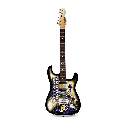 Woodrow Guitars NFL Northender Electric Guitar Baltimore Ravens
