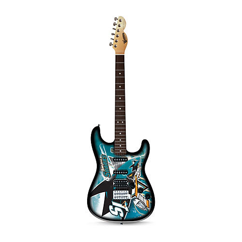 Woodrow Guitars NHL Northender Electric Guitar San Jose Sharks