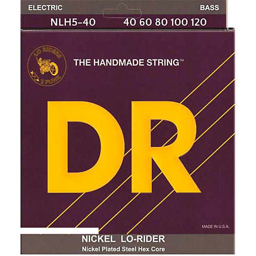 NICKEL LO-RIDER  Nickel Plated 5-String Bass Strings Lite (40-120)