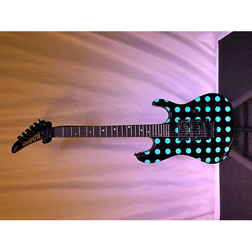 Kramer NIGHTSWAN Solid Body Electric Guitar Black/Blue