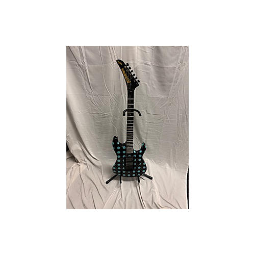 Kramer NIGHTSWAN Solid Body Electric Guitar Black With White Polka Dots