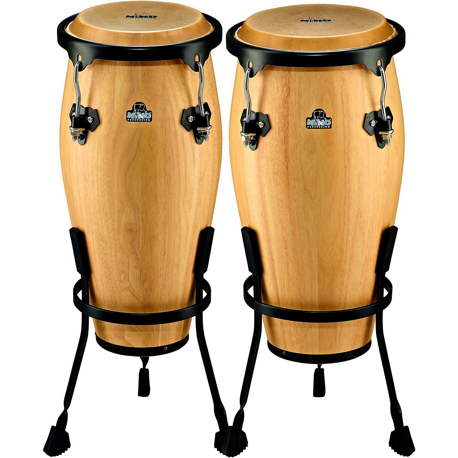 Nino NINO910 Wood Conga Set with Stands Musician's Friend