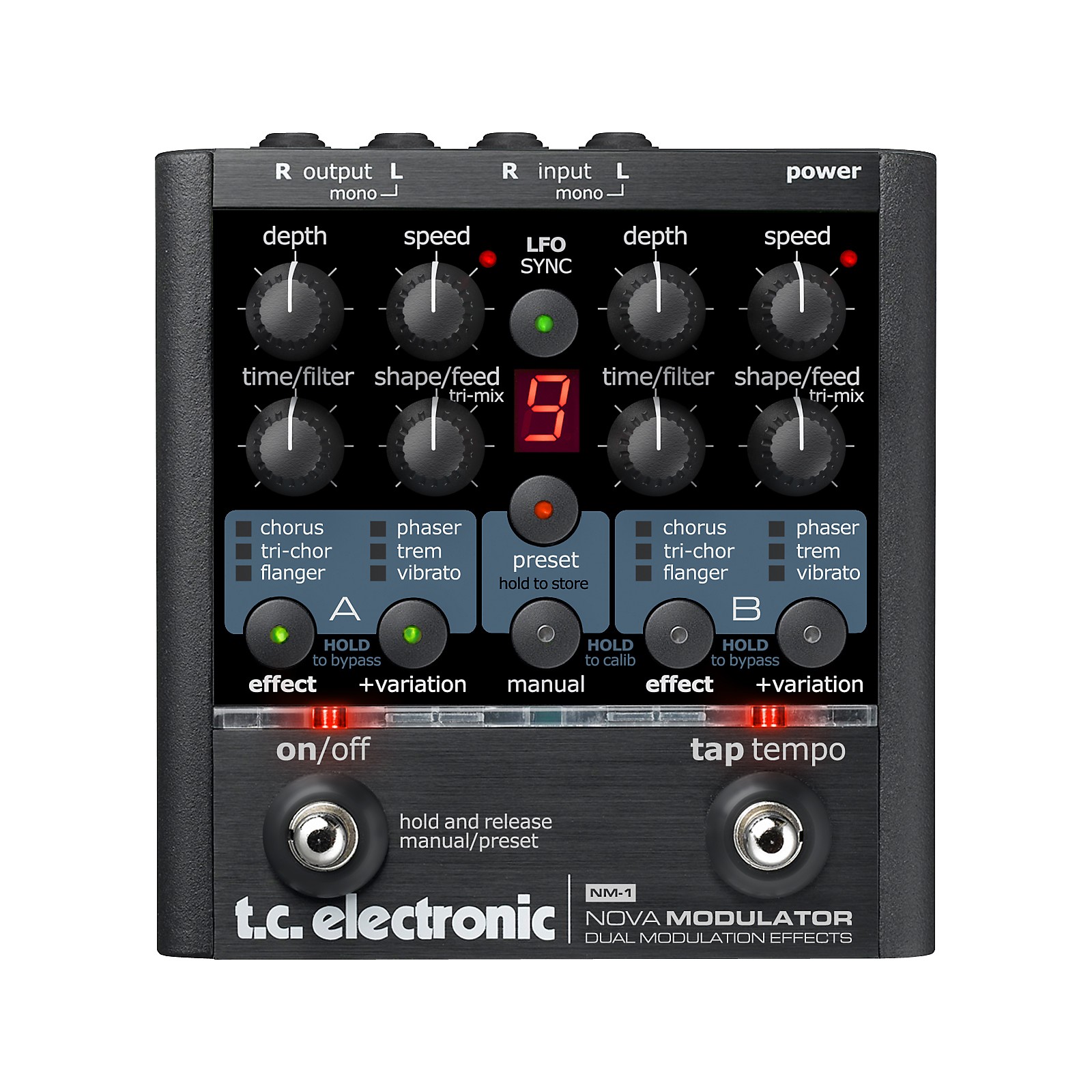 TC Electronic NM1 Nova Modulator Modulation Guitar Effects Pedal