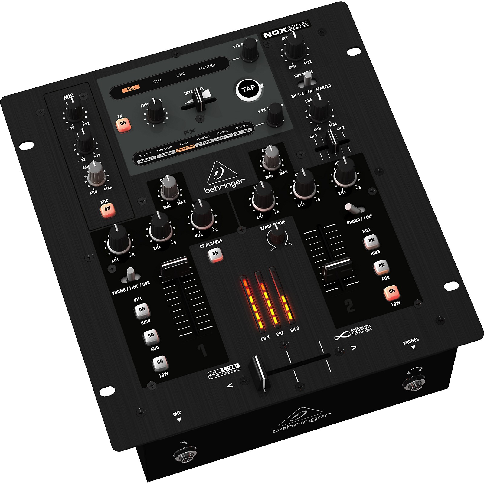 Behringer NOX202 PRO DJ Mixer | Musician's Friend