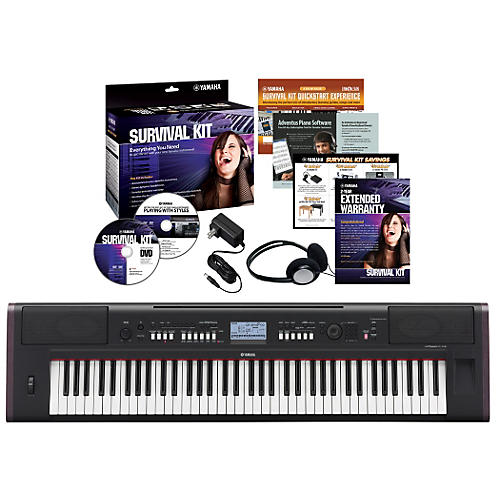 NPV80 76-Key Piaggero Portable Digital Piano with Yamaha C2 Survival Kit