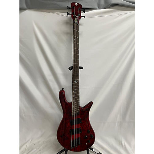 Spector NS Dimension 4 MS Electric Bass Guitar Trans Red