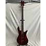 Used Spector NS Dimension 4 MS Electric Bass Guitar Trans Red