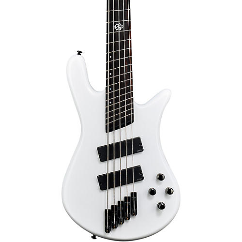 Spector NS Dimension HP 5 Five-String Multi-scale Electric Bass White Sparkle Gloss