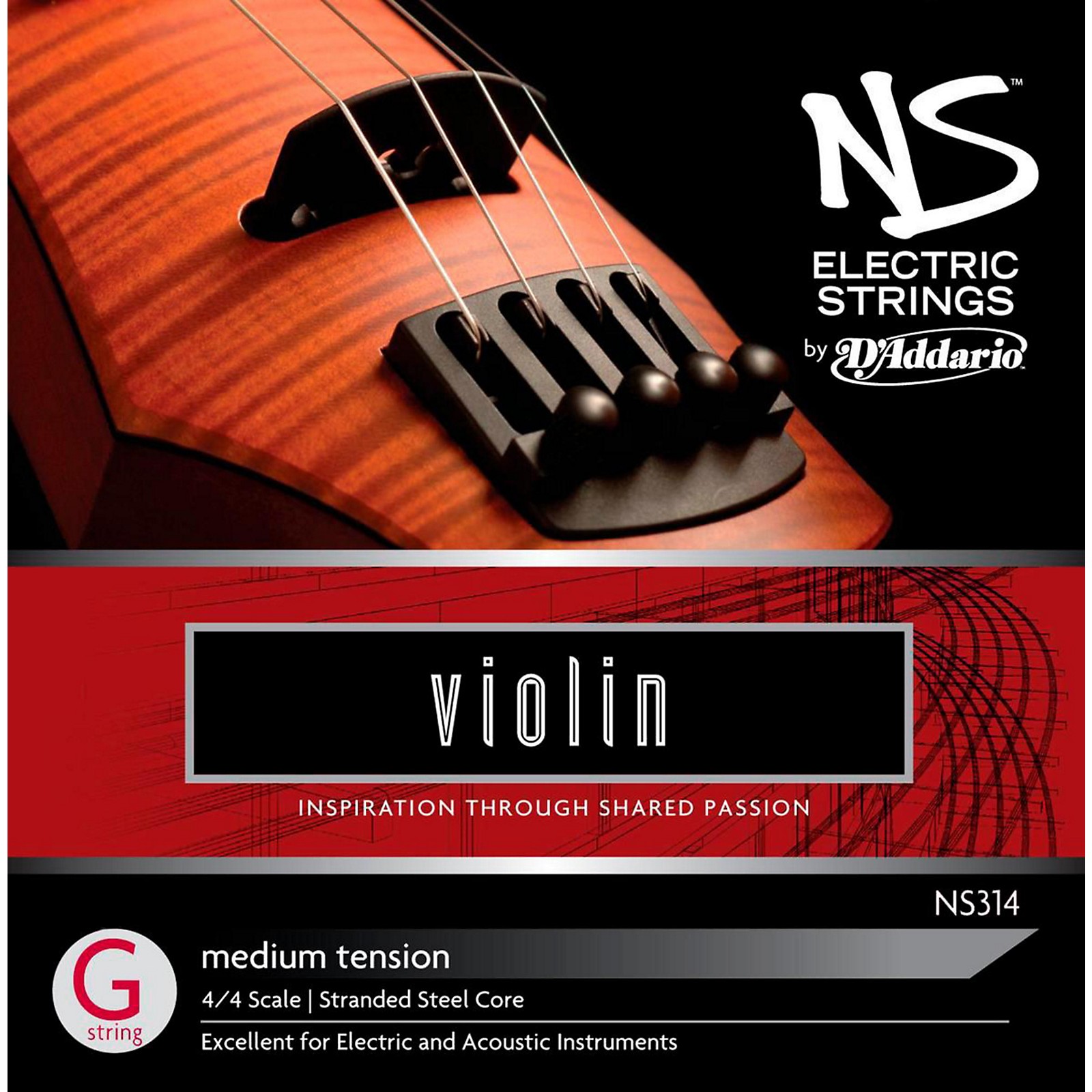 D'Addario NS Electric Violin G String Musician's Friend