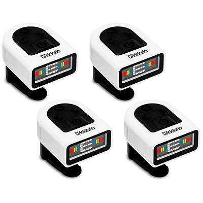 D'Addario NS Micro Headstock Tuner 4-Pack - White