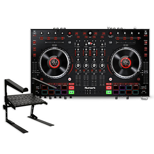 NS6II DJ Controller with Laptop Stand
