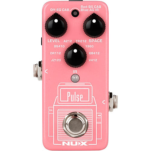 NUX NSS-4 Pulse Mini IR Loader Pedal for Guitar and Bass Effects Pedal Condition 1 - Mint Pink