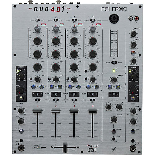 Ecler NUO 4.0F Analogue 4-Channel DJ Mixer Silver